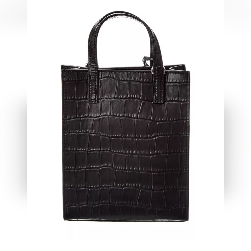 NWT Marc Jacobs Micro Leather Tote Croc Embossed Tote - Picture 3 of 9